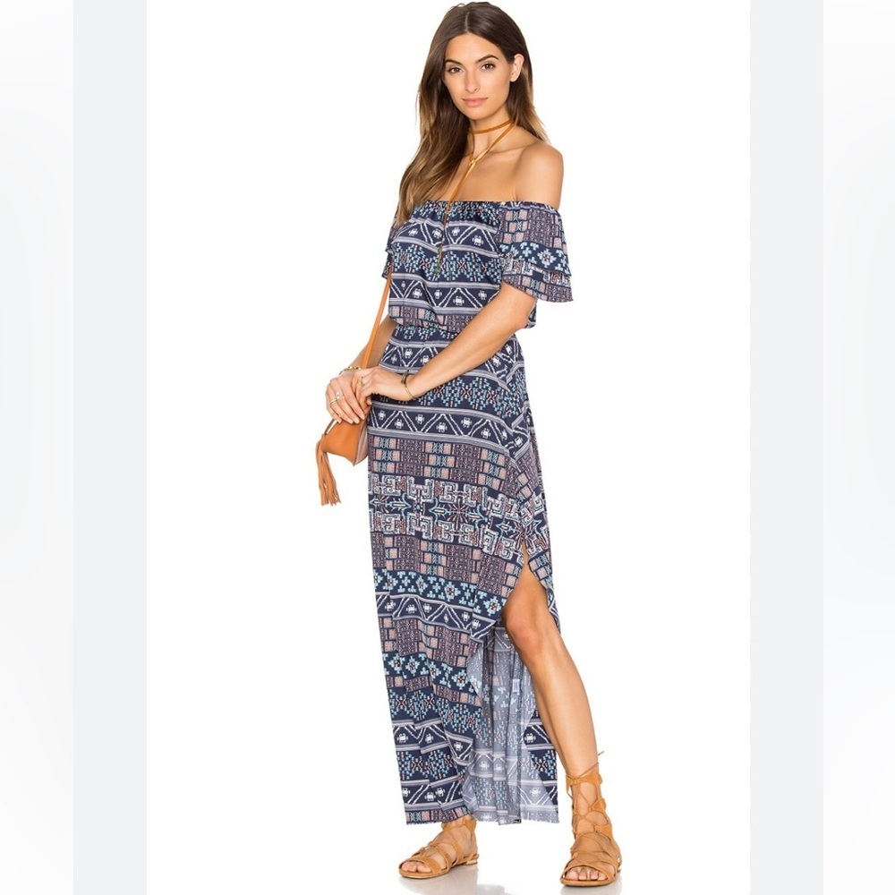 MISA Los Angeles Willow Maxi Dress in Midnight Desert Size S